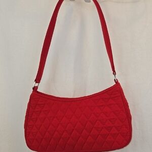 Vera Bradley Red Quilted Shoulder Bag